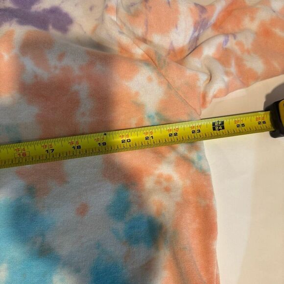 Colorburst Tie-Dye Cropped Sweatshirt | Large - Picture 6 of 7